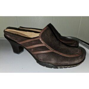SOFFT Brown Suede Mule Shoes Ladies Size 8